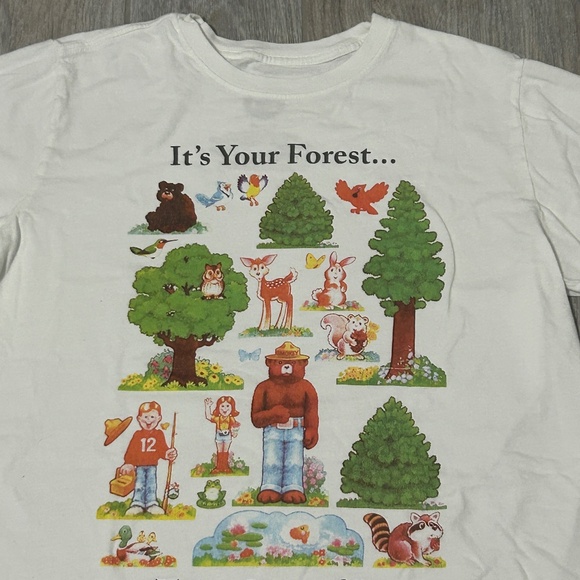 Women's Vintage/Collectable Smokey the Bear T-Shirt - SMALL - Picture 7 of 8
